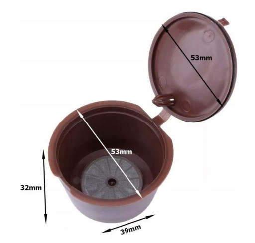 5 X OPÄTOVNE POUŽITEĽNÝCH KÁVOVÝCH KAPSULÍ DOLCE GUSTO + ODMERNÁ KEFKA