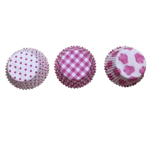 Košíčky na muffiny, 60 ks, ružové, mix