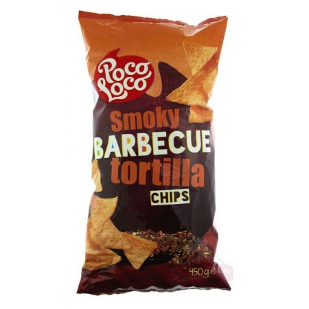 Tortilla chipsy Smoky Barbecue 450g Poco Loco