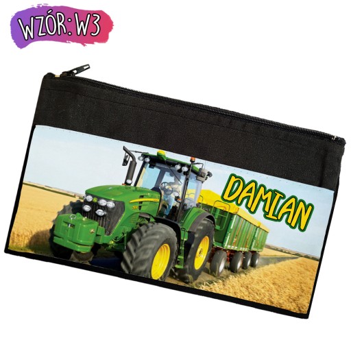 JOHN DEERE PUZDRO NA ceruzku VAŠE MENO RÔZNE DIZAJNY