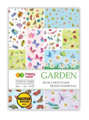 Blok s motívmi A4 80g 15 listov Happy Color GARDEN