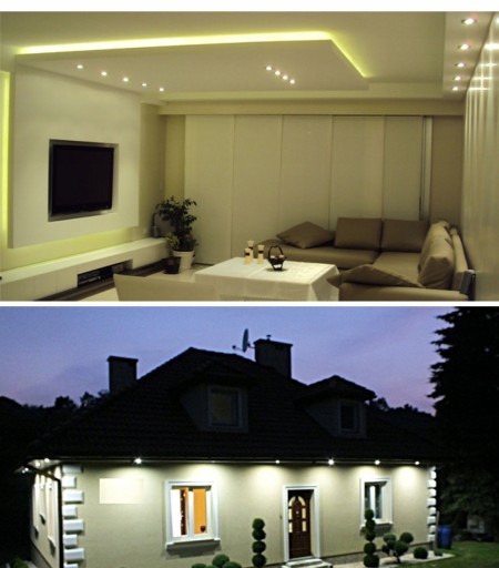 SET GU10 LED žiarovka komplet 1W DRŽANIE LAMPY