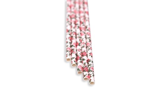 BAREQ Papierové slamky 8x210 100 ks. BIO EKO