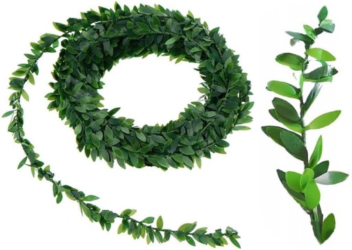 Boxwood Garland Ivy Umelé zelené listy Communion Wedding 7,5 m
