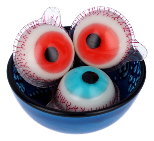 Ovocné želé TROLL EYES Eye POP Očné gombíky 4 KS