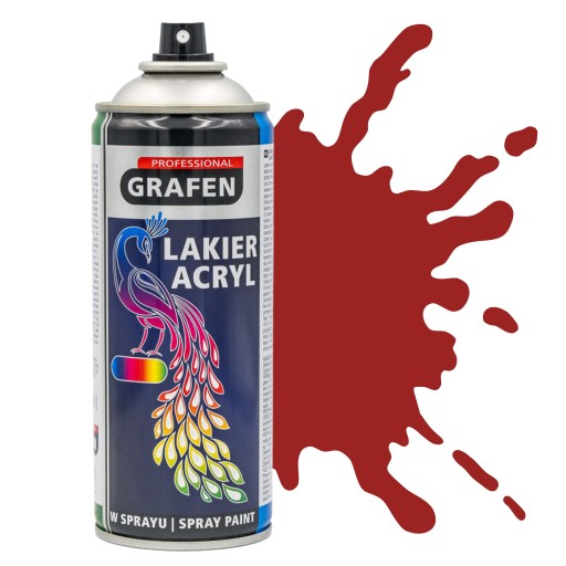 Akrylová farba v spreji červená RAL 3002