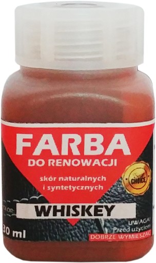 RENOVÁCIA KOŽE LAK NA ČALÚNENIE FARBA WHISKY 30ml