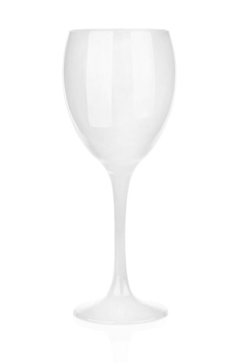 POHÁR NA VÍNO MALOVANÉ, BIELY, 300ml