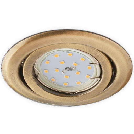 Kobi LED objímka halogénovej žiarovky pohyblivá okrúhla patina OH15 7977