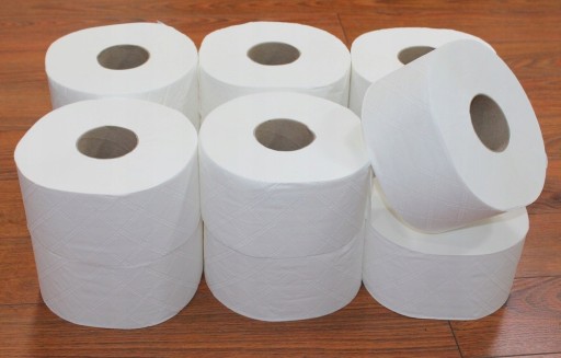 JUMBO biely TOALETNÝ PAPIER 145m CELULÓZA 1 rolka - SOLID POLSH VÝROBCA