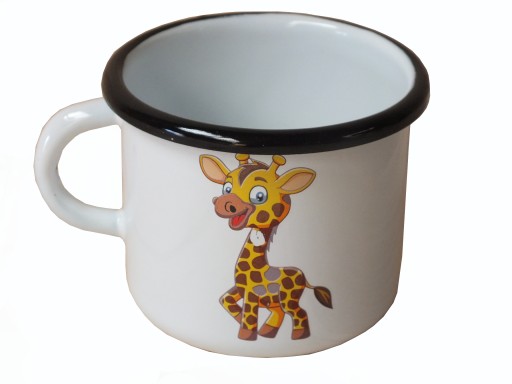 ŻANETA GIRAFFE smaltovaný hrnček 500 ml