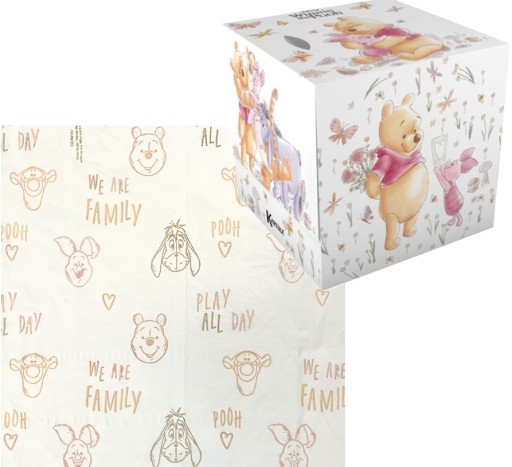KARTIKA Neparfumované vreckovky Macko Pú 56 ks/bal.