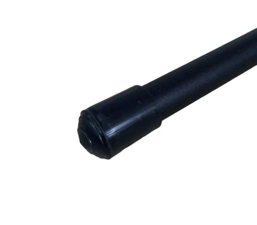 Podpera pre brány, dvere, pätka pre zámok, noha, čierna, pevná, 310mm x 25mm