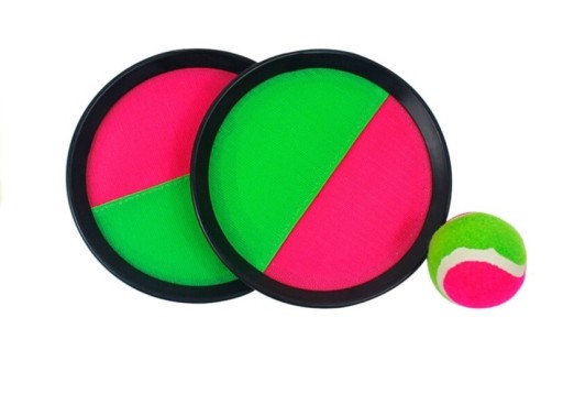 ZRUČNOSTNÁ HRA CHYTOVACIA LOPTA 19 CM ŠTÍTOVÁ LOPTA NA VELCRO
