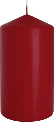 BISPOL Aura 66H valcová sviečka 15CM SW80/150 BURGUNDY