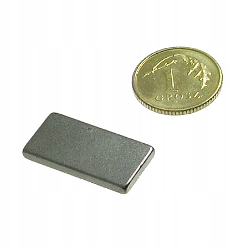 Neodymový magnet 20x10x2mm N42 Neodymový magnet