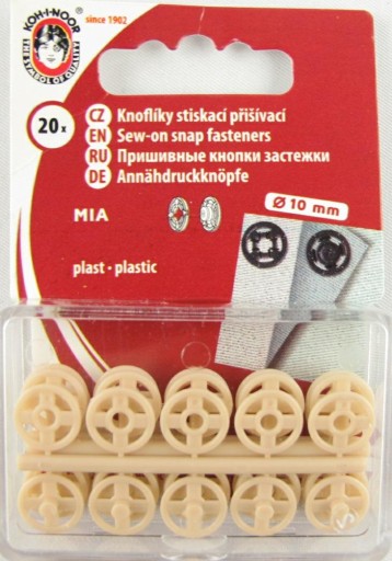 Plastové západky. 3 (10mm) 1962 béžová