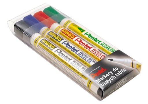 Sada 4ks popisovačov na tabuľu PENTEL MW85-4