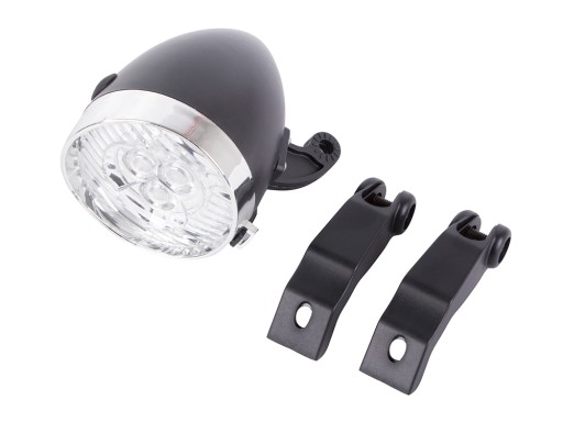 Lampa na bicykel city bike retro black lamp - CE