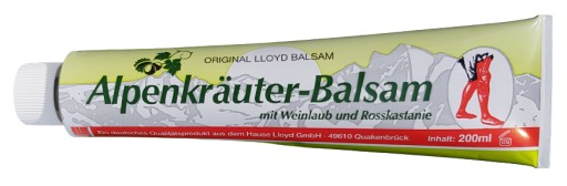 Alpenkrauter Gaštanový a hroznový balzam 200ml