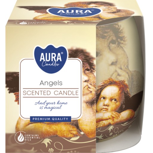 Vonná sviečka v skle BISPOL Aura 20H ANGELS