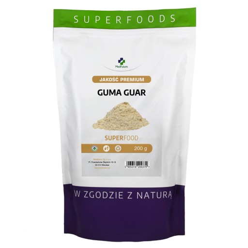 GUAR GUM prírodné zahusťovadlo potravín 200 g