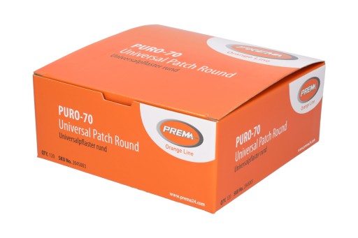 Záplata na pneumatiky kruhová 70 mm PREMA 6 ks.
