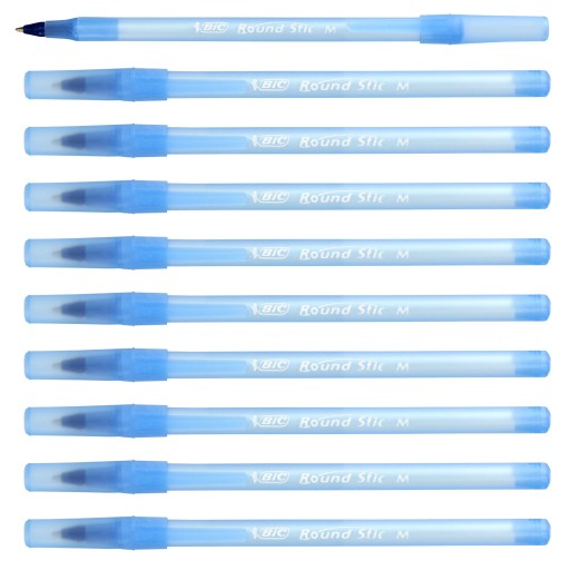Blue Round Stic Classic BIC guľôčkové pero - 10 ks.