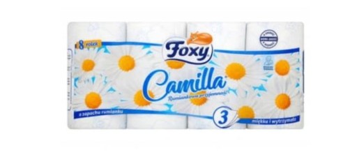 FOXY CAMILLA TOAL PAPIER CHAMOMILE 3 vrstvy 8 roliek