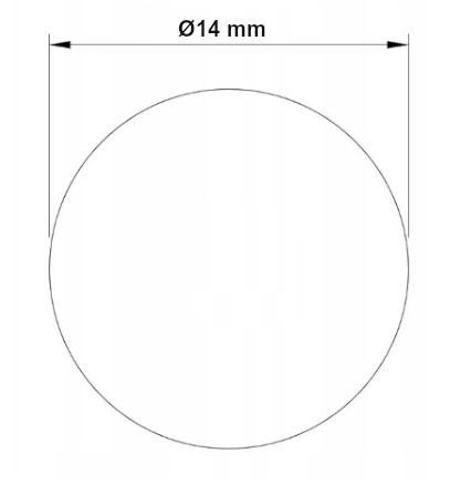 Samolepiace krytky fi 14 mm čierne Folmag 325 maskovacie nálepky 25 ks
