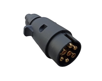 7/12V plastová zástrčka PUSH KONTAKTY