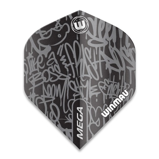 WINMAU MEGA GRAFFITI Šípkové pierko ČIERNA 244