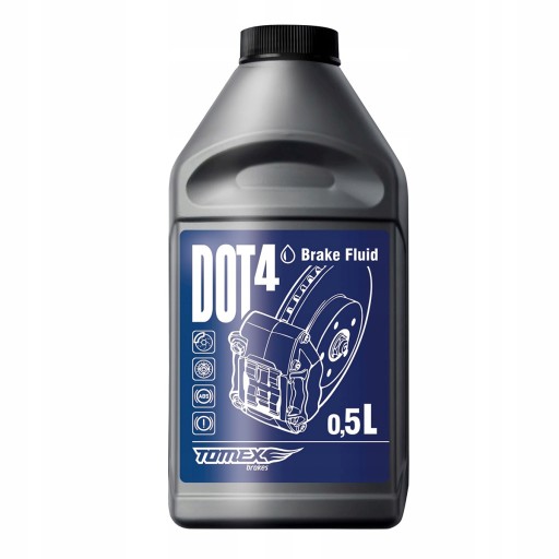 BRZDOVÁ KVAPALINA DOT-4 DOT4 DOT 4 TOMEX BRZDY 0,5L 500ML