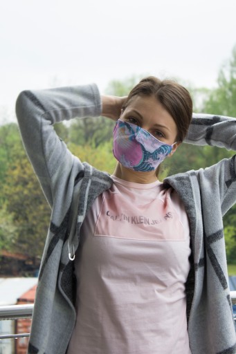Bavlnená streetwearová maska, 2-vrstvová