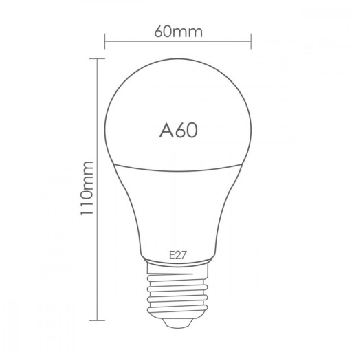 10W LED E27 ŽIAROVKA, TEPLÁ FARBA