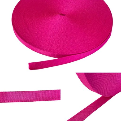 Popruhová páska 20mm Popruh Lanyard 5m fuchsiová