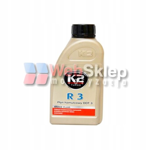 BRZDOVÁ KVAPALINA K2 TURBO R3 DOT3 500 ml UNIVERZ