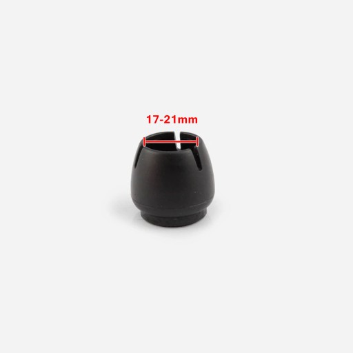 Poťahy nôh stoličky 17-21mm s filcom, ČIERNA