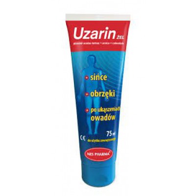 Uzarin gél 75 ml, modriny, poranenia, opuchy 75 ml