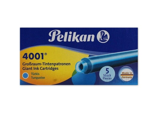 DLHÉ PIEROVÉ NÁPLNE PELIKÁNOV, TYRKYSOVÉ