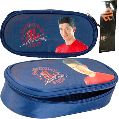 ŠKOLSKÝ Peračník, TUŽENÁ TAŠKA MAJEWSKI MODRÁ RL9 ROBERT LEWANDOWSKI