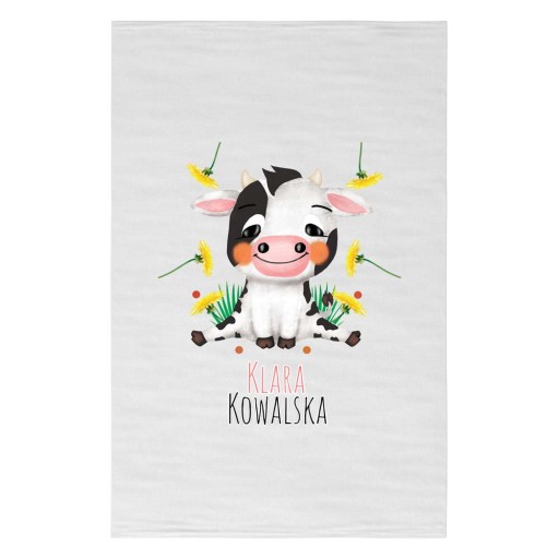Uterák do škôlky a školy 30x50 + Meno KRAVA