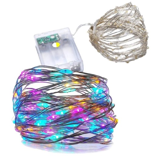OSVETLENIE VIANOČNÉHO STROMČEKA 100 LED DIÓD NA BATÉRIU