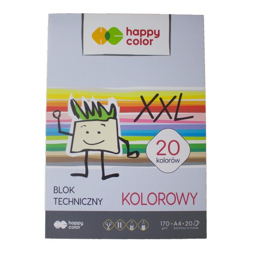 Technický blok A4Happy Color 20 listov 170G COLOR