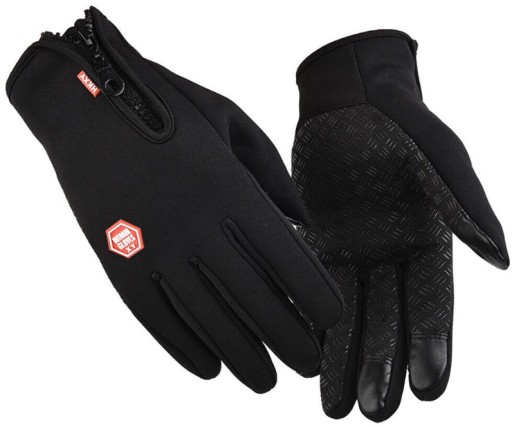 PÁNSKE RUKAVICE Teplé BLACK TOUCH Cyklistika Šport Pohodlná kvalita