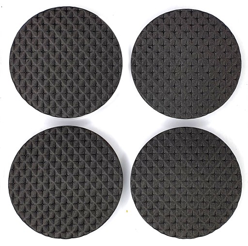 4 okrúhle lepené PENOVÉ PODLOŽKY