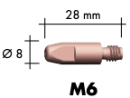 Aktuálny hrot MB24, MB25, MB36 M6×28 - 1,0 mm