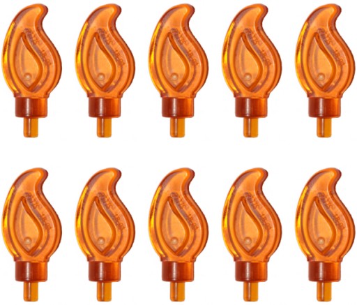 LEGO Flame Ohnivá sviečka Trans Orange 37775 10ks