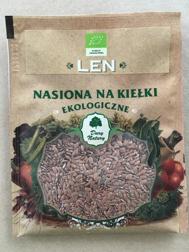 ĽANOVÉ BIO semienka na klíčky 30g Dary Natury