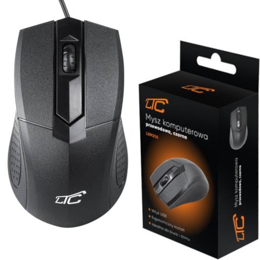 KÁBOVÁ KANCELÁRSKA MYŠ 800 DPI USB VÝKONNÁ